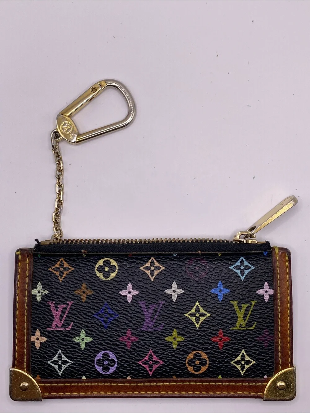 Louis Vuitton x Murakami Multicolor Noir Pouchette Cles